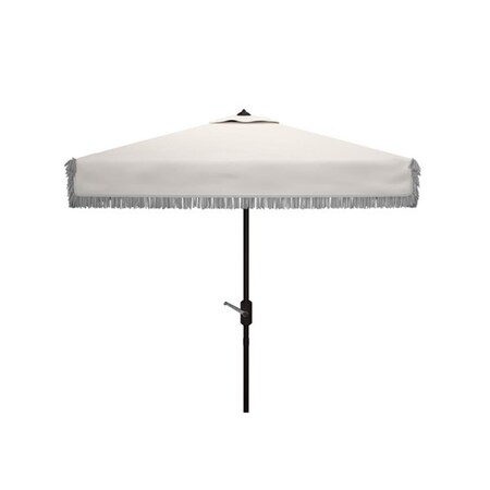Safavieh 7.5 ft. Milan Square Umbrella, White PAT8408C